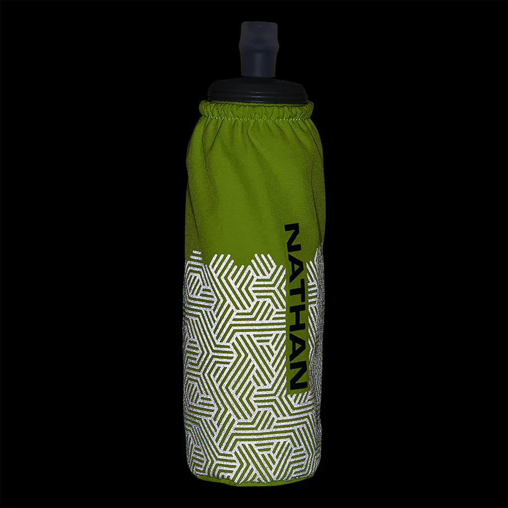 Nathan Hypernight Pinnacle 14 oz Soft Flask — Black/Hex Print — Size One Size — Alternate View 9