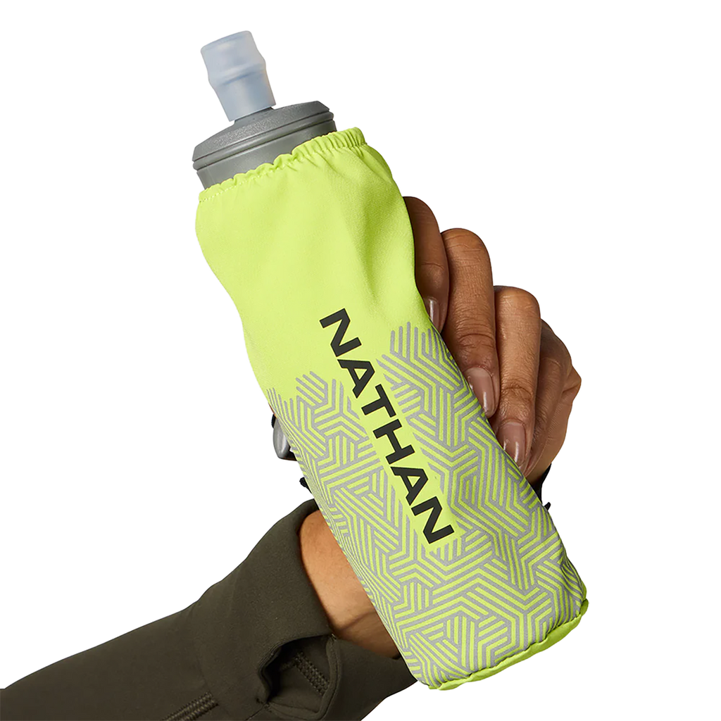 Nathan Hypernight Pinnacle 14 oz Soft Flask — Black/Hex Print — Size One Size — Alternate View 7