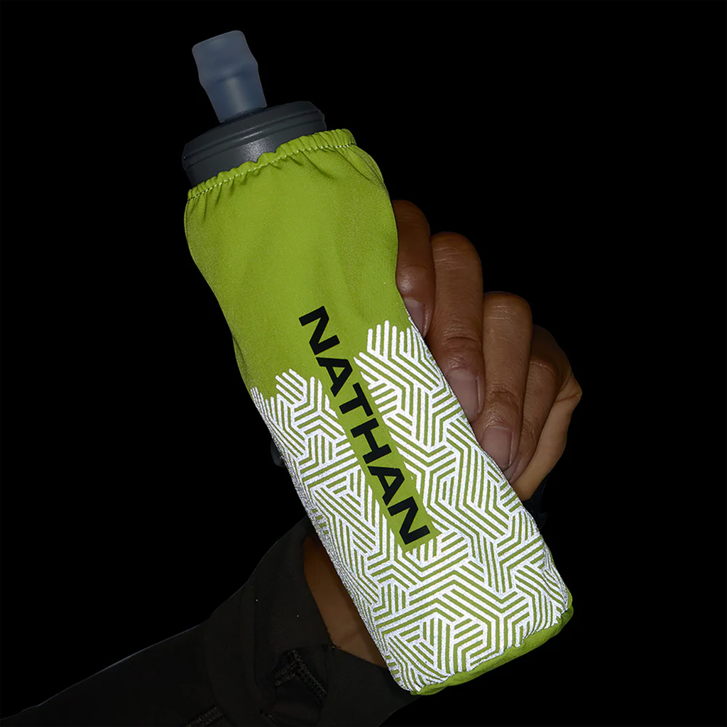 Nathan Hypernight Pinnacle 14 oz Soft Flask — Black/Hex Print — Size One Size — Alternate View 10
