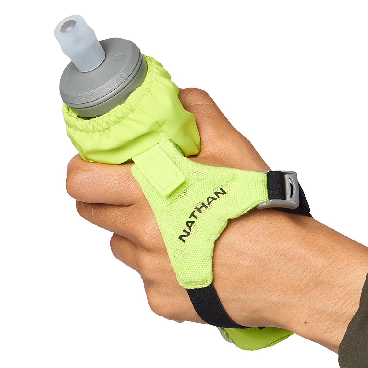 Nathan Hypernight Pinnacle 14 oz Soft Flask — Black/Hex Print — Size One Size — Alternate View 11