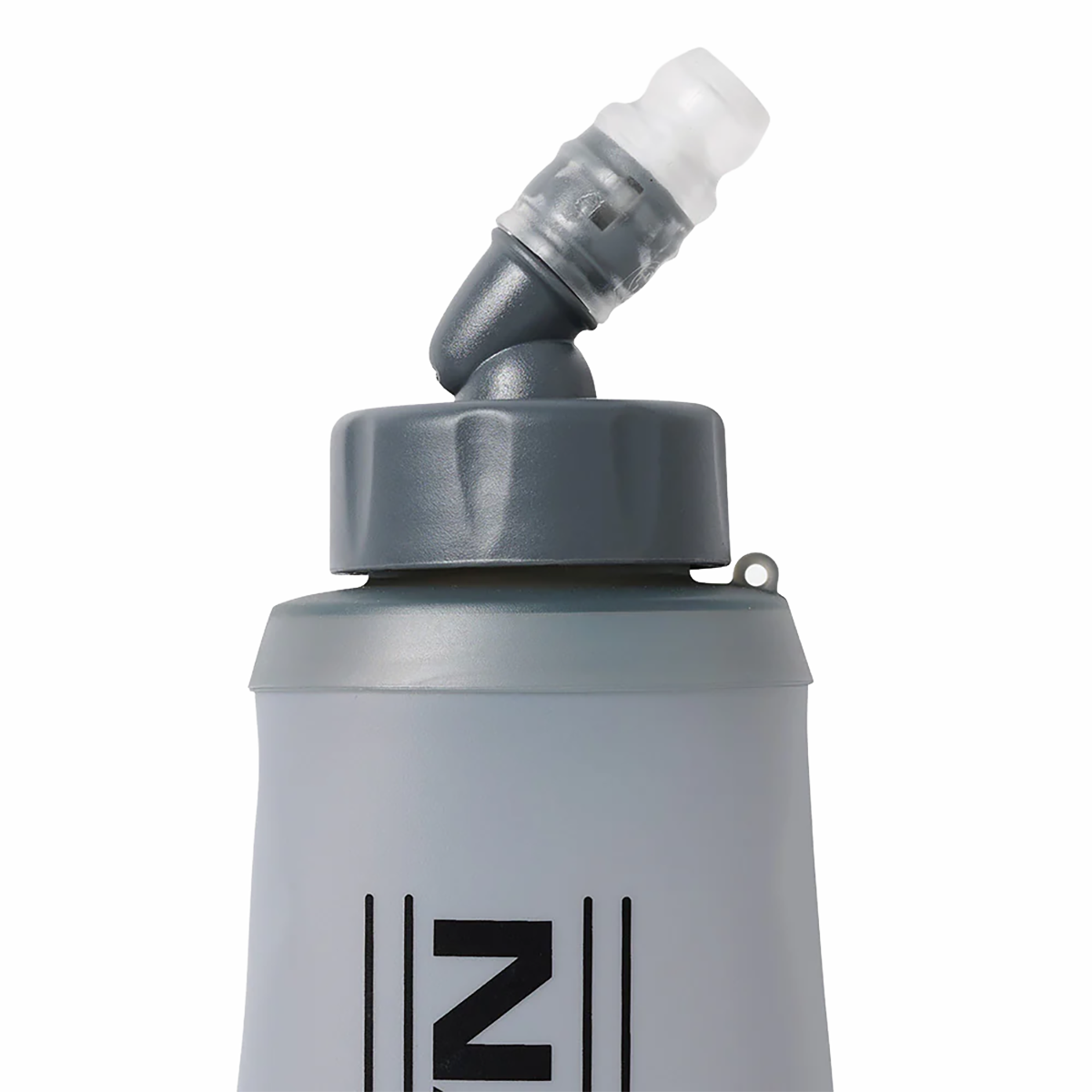 Nathan Quick Start 14oz Soft Flask — Grey — Size One Size — Side View