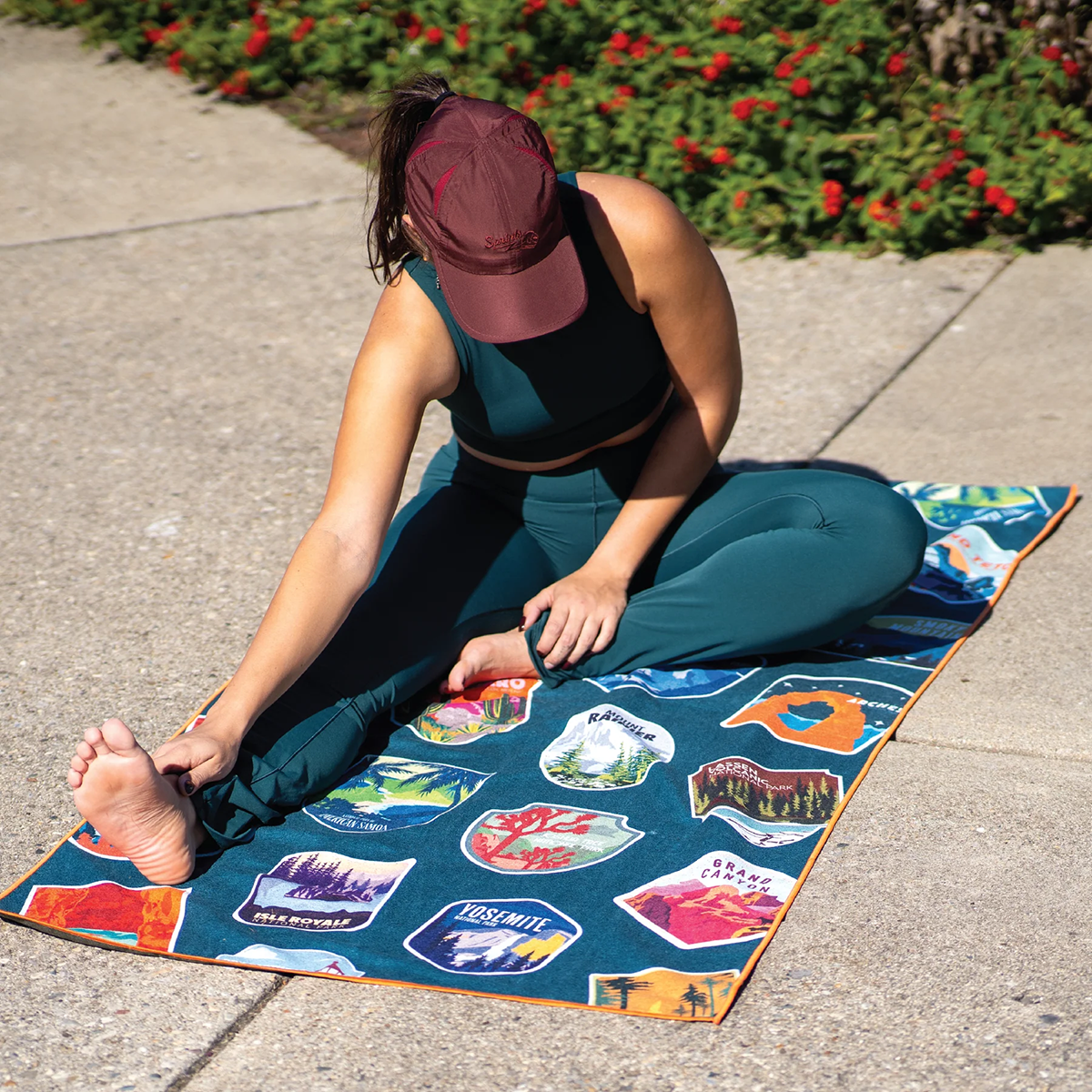 Sprints Car Seat Cover Towels — National Parks — Back View