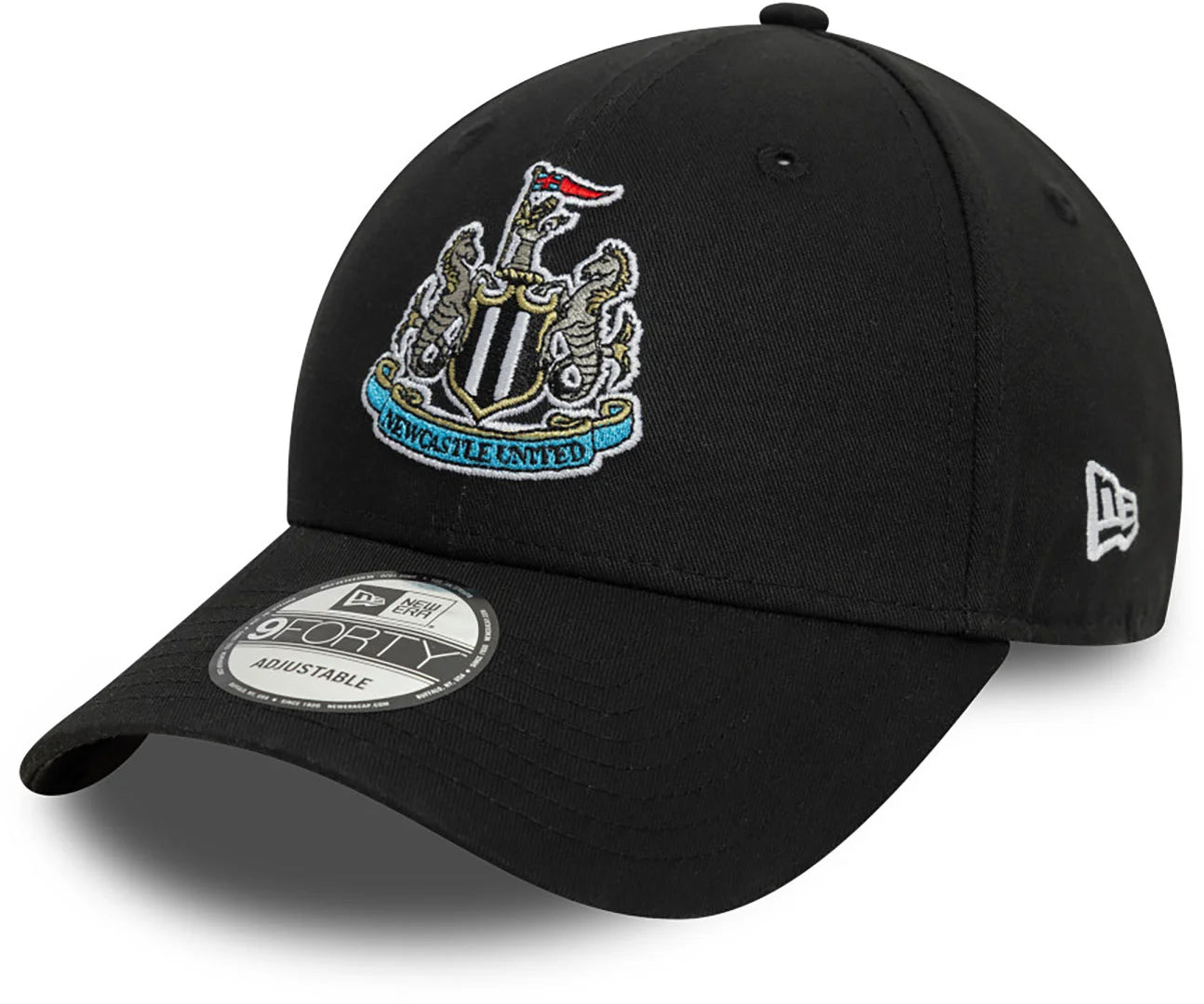 New Era Newcastle United Core 9Forty Adjustable Cap - Black