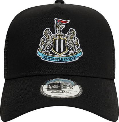New Era Newcastle United Core E-Frame Trucker Adjustable Cap - Black