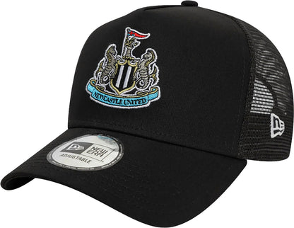 New Era Newcastle United Core E-Frame Trucker Adjustable Cap - Black