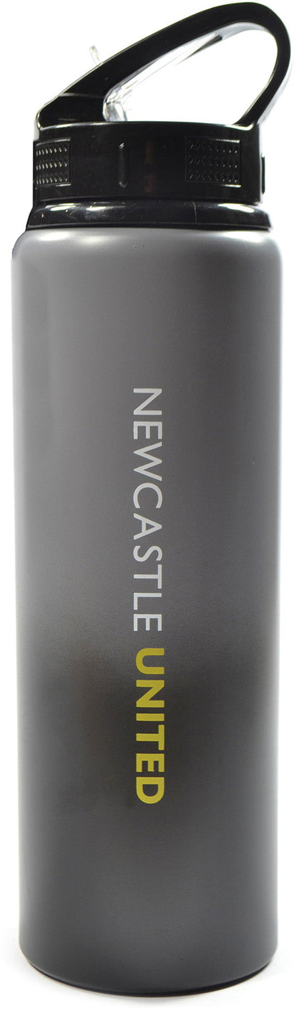 Newcastle United Fade Aluminium 750ml Water Bottle - Black