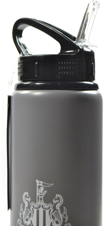 Newcastle United Fade Aluminium 750ml Water Bottle - Black