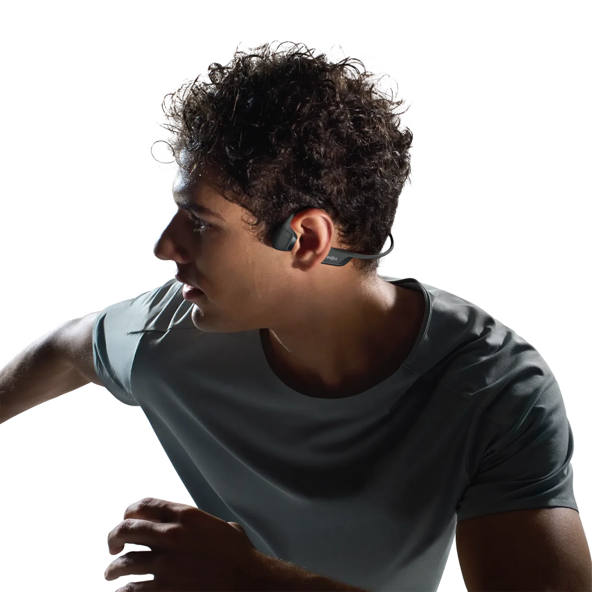 Shokz OpenRun Pro2 — Black — Side View