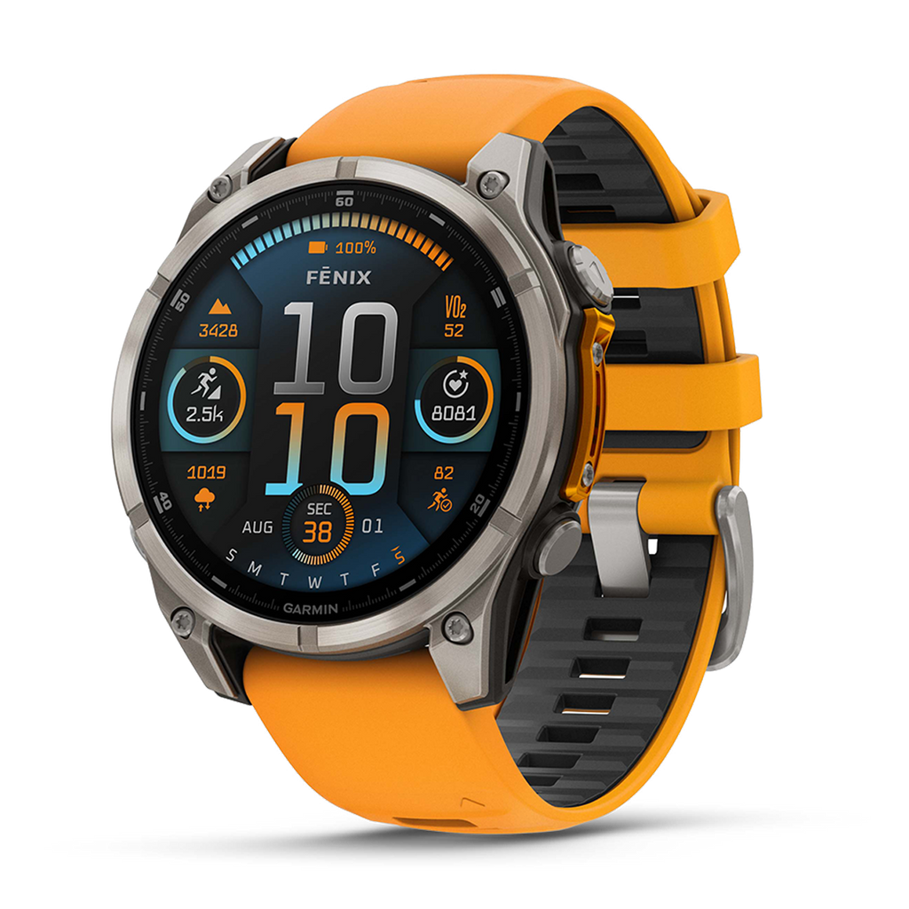 Garmin Fenix 8 Amoled — Carbon Gray DLC Titanium Black - Pebble Gray — Size 51 mm — Alternate View 13
