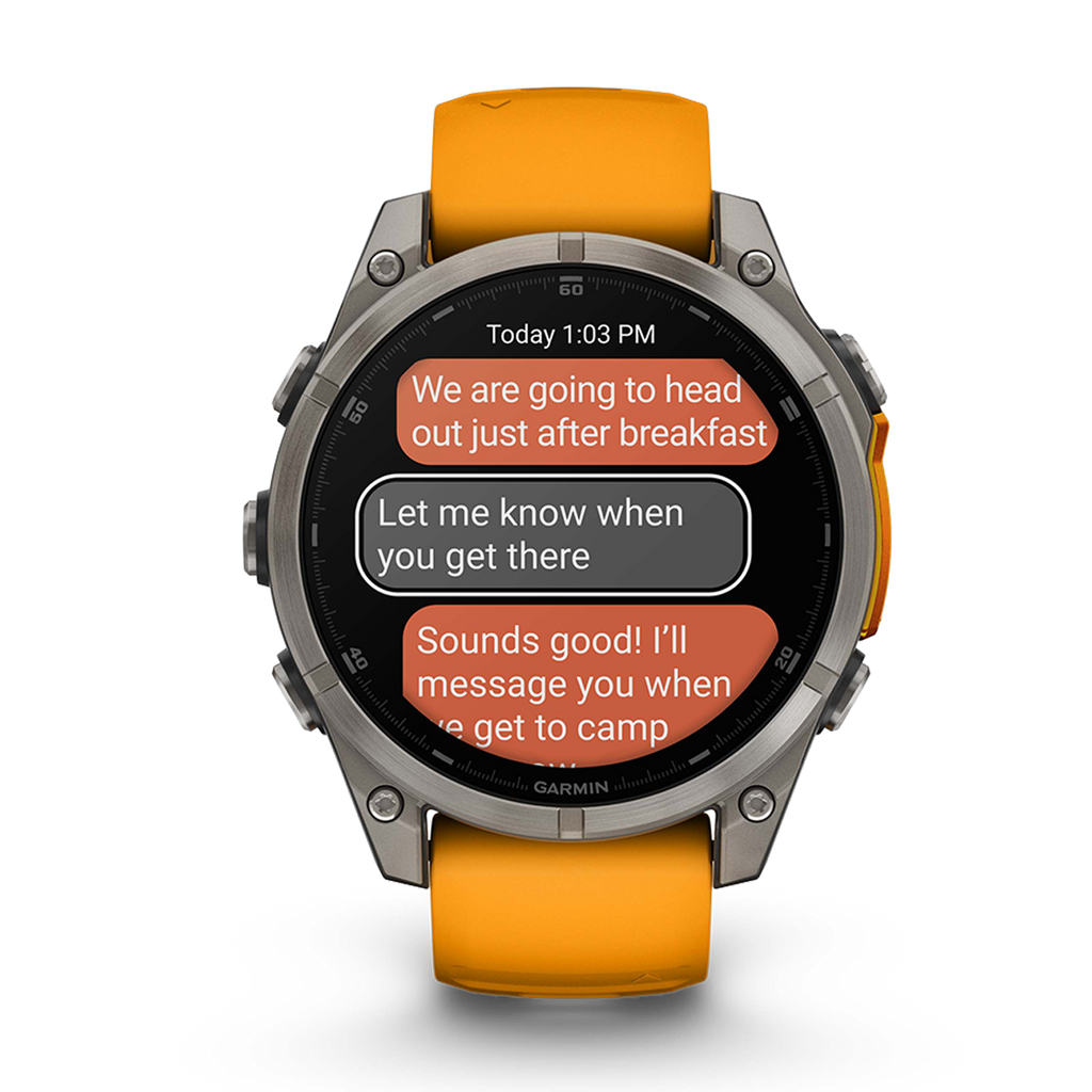 Garmin Fenix 8 Amoled — Carbon Gray DLC Titanium Black - Pebble Gray — Size 51 mm — Alternate View 22