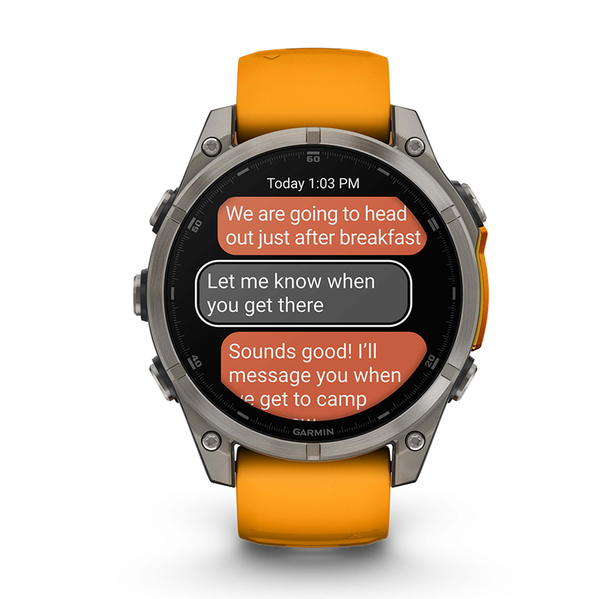 Garmin Fenix 8 Amoled — Carbon Gray DLC Titanium Black - Pebble Gray — Size 51 mm — Alternate View 22