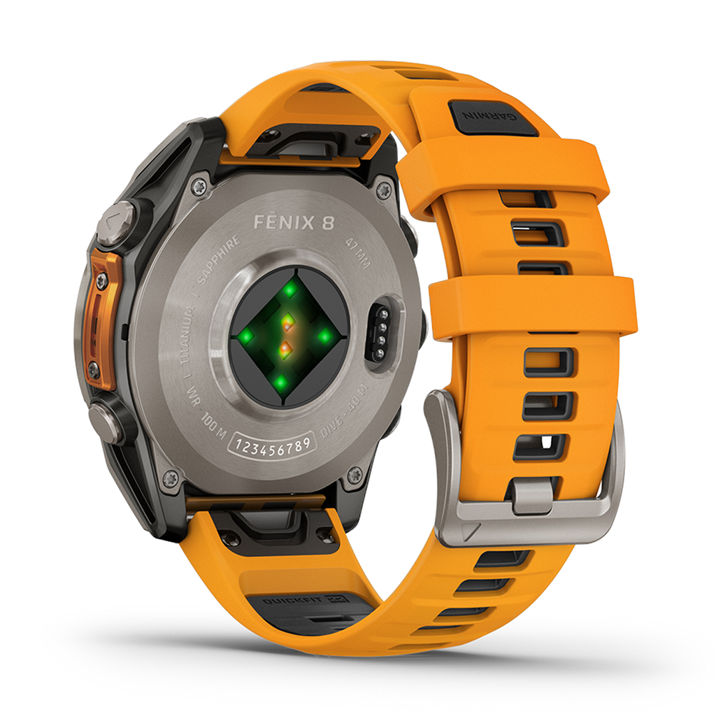Garmin Fenix 8 Amoled — Carbon Gray DLC Titanium Black - Pebble Gray — Size 51 mm — Alternate View 23