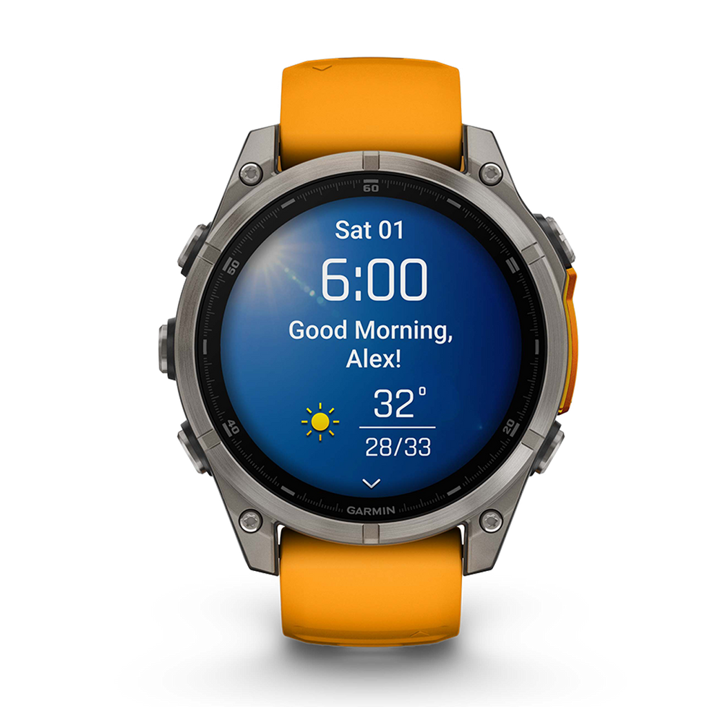 Garmin Fenix 8 Amoled — Carbon Gray DLC Titanium Black - Pebble Gray — Size 51 mm — Alternate View 14