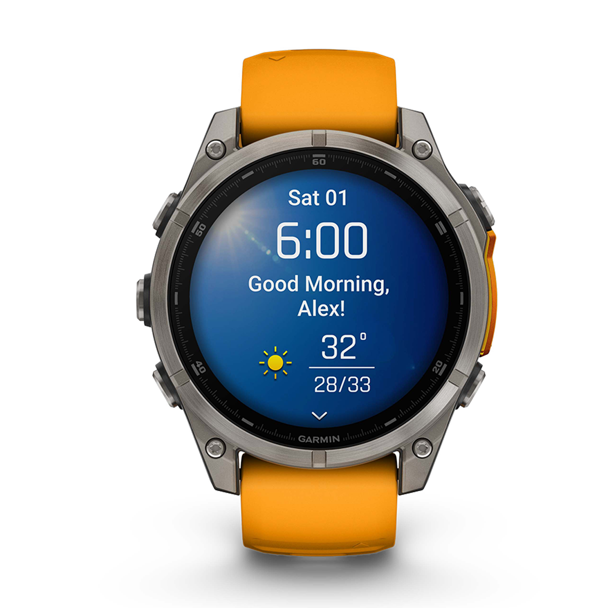 Garmin Fenix 8 Amoled — Carbon Gray DLC Titanium Black - Pebble Gray — Size 51 mm — Alternate View 14
