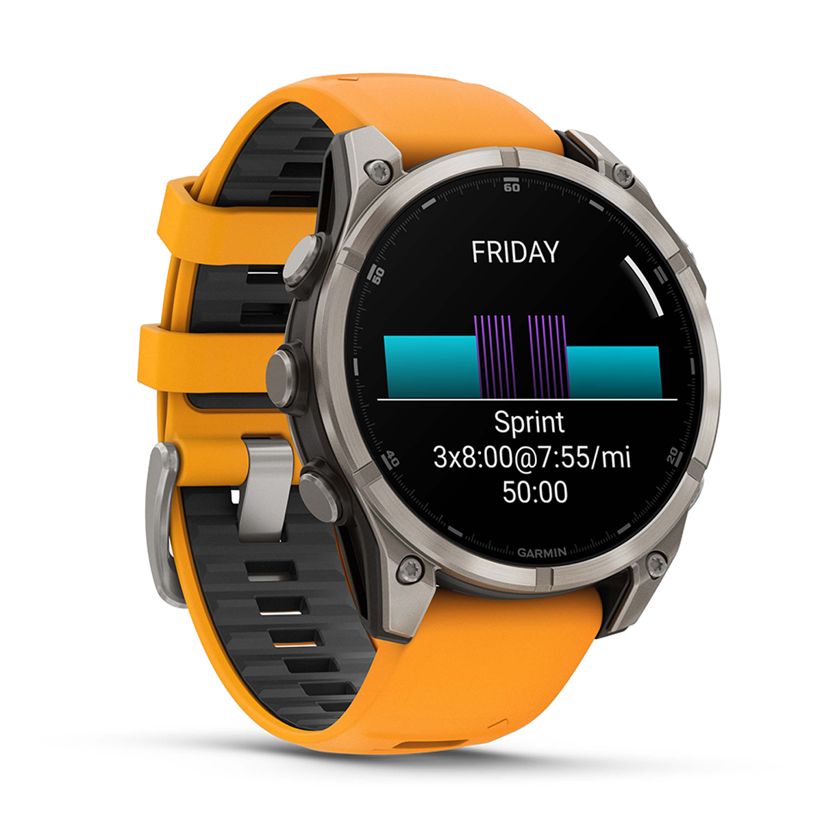 Garmin Fenix 8 Amoled — Carbon Gray DLC Titanium Black - Pebble Gray — Size 51 mm — Alternate View 15