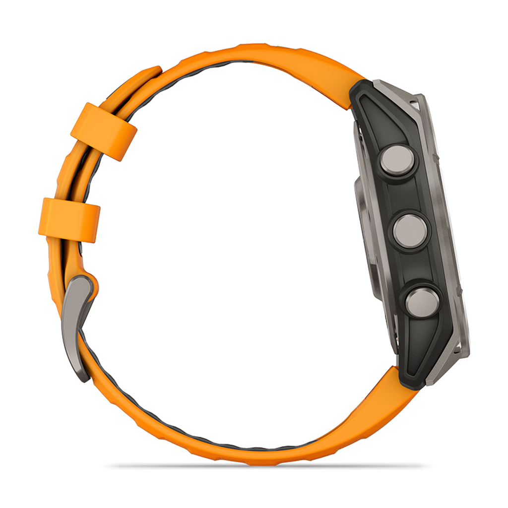 Garmin Fenix 8 Amoled — Carbon Gray DLC Titanium Black - Pebble Gray — Size 51 mm — Alternate View 17