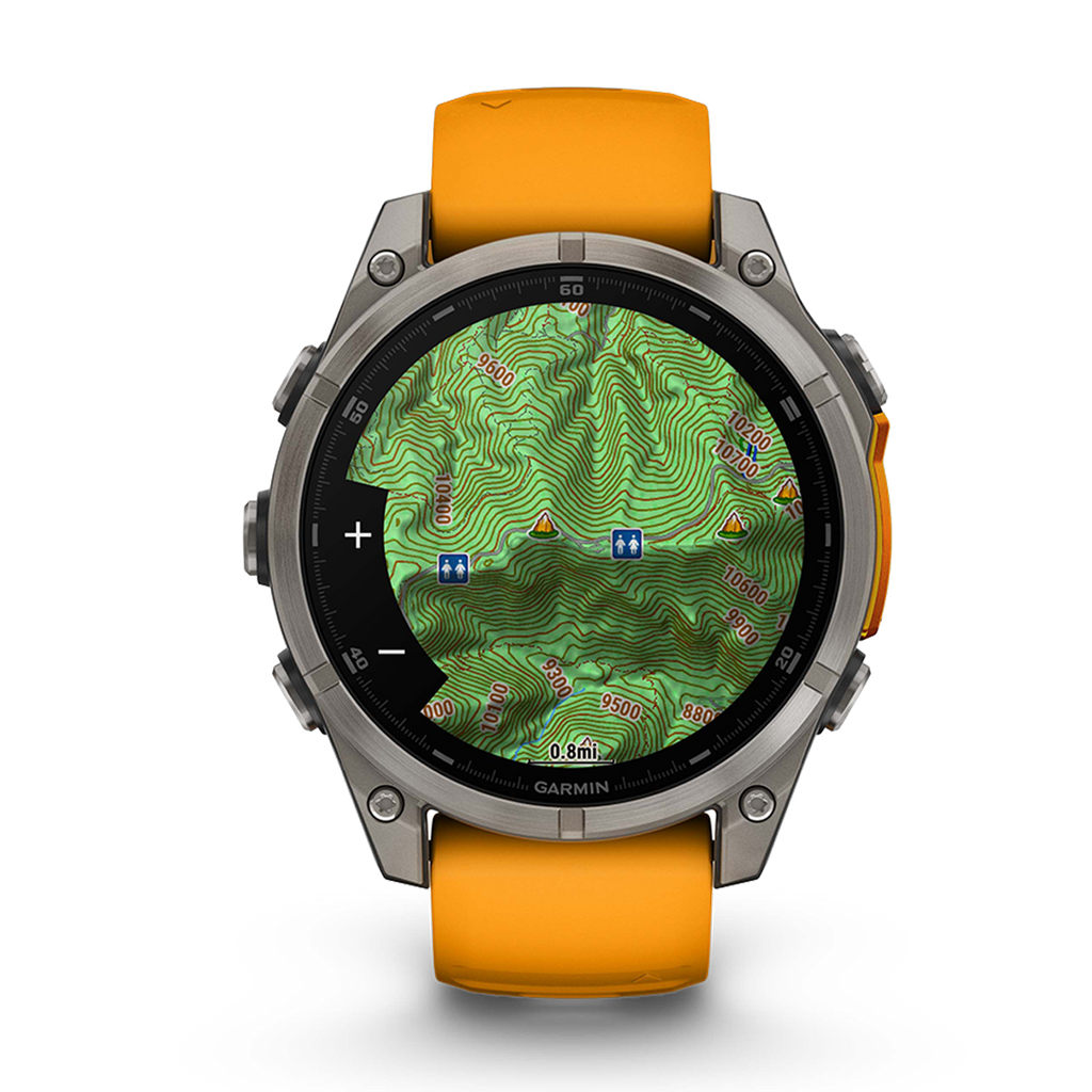 Garmin Fenix 8 Amoled — Carbon Gray DLC Titanium Black - Pebble Gray — Size 51 mm — Alternate View 18