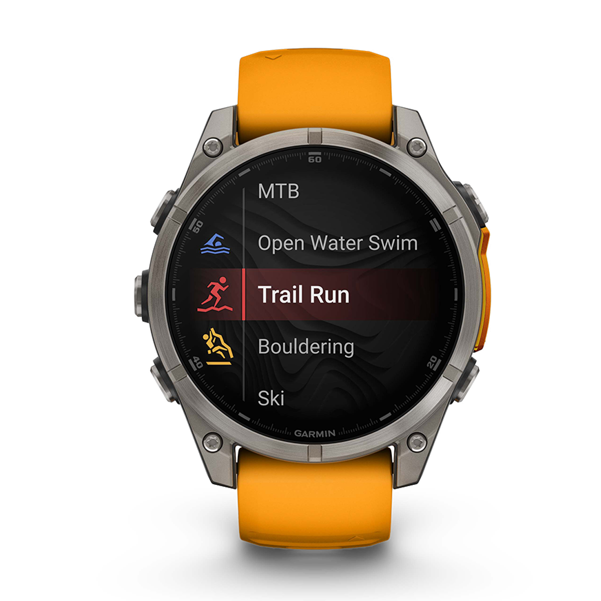 Garmin Fenix 8 Amoled — Carbon Gray DLC Titanium Black - Pebble Gray — Size 51 mm — Alternate View 19