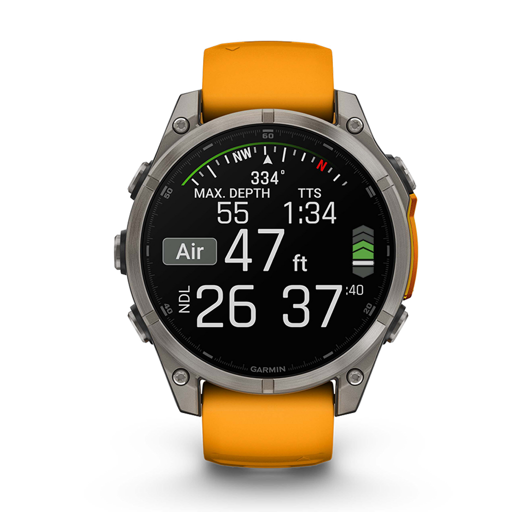 Garmin Fenix 8 Amoled — Carbon Gray DLC Titanium Black - Pebble Gray — Size 51 mm — Alternate View 20