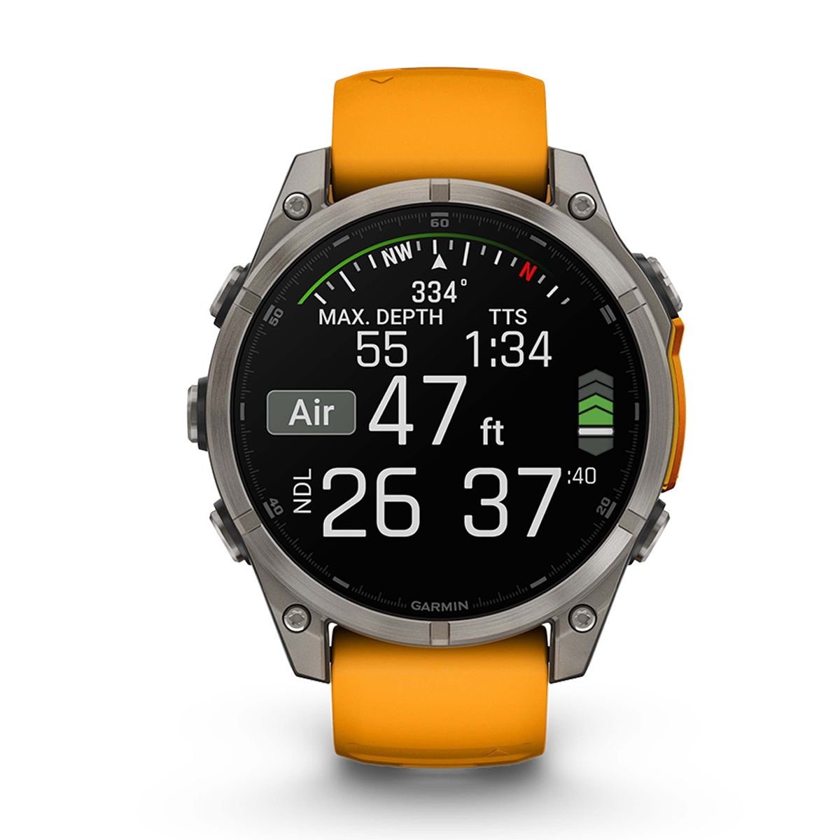 Garmin Fenix 8 Amoled — Carbon Gray DLC Titanium Black - Pebble Gray — Size 51 mm — Alternate View 20