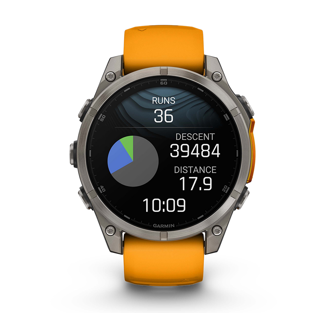 Garmin Fenix 8 Amoled — Carbon Gray DLC Titanium Black - Pebble Gray — Size 51 mm — Alternate View 21