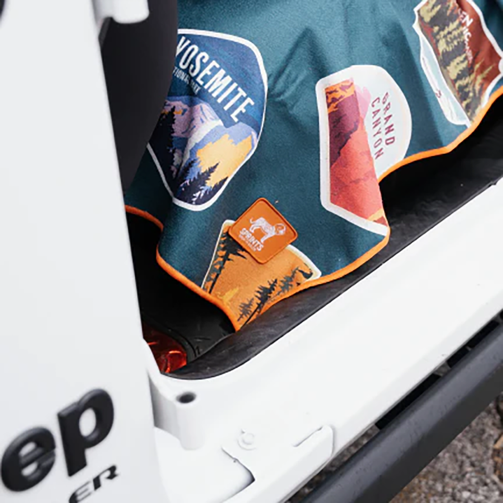 Sprints Car Seat Cover Towels — National Parks — Detail View