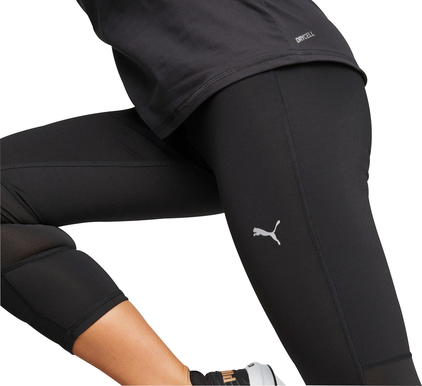Puma Favourite 3/4 Capri Womens Running Tights - Black