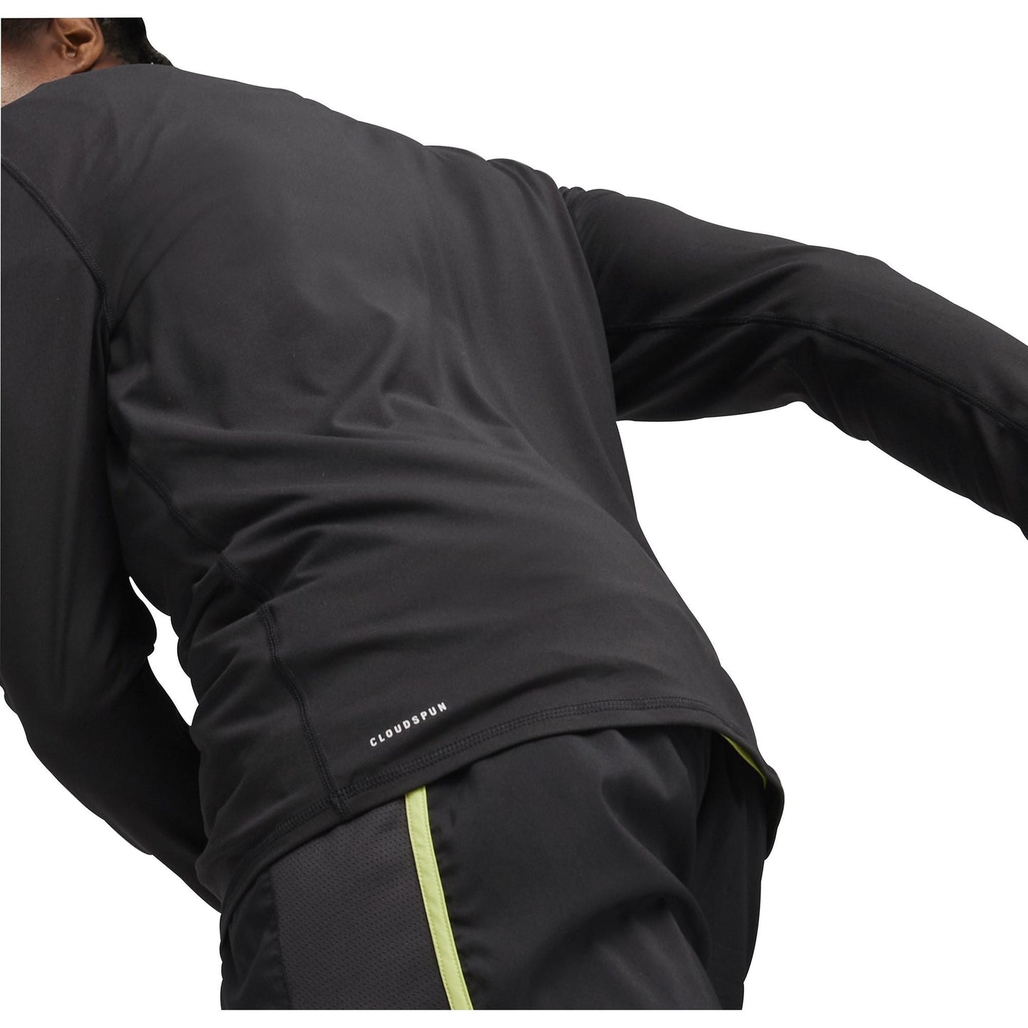 Puma Run Cloudspun Half Zip Long Sleeve Mens Running Top - Black