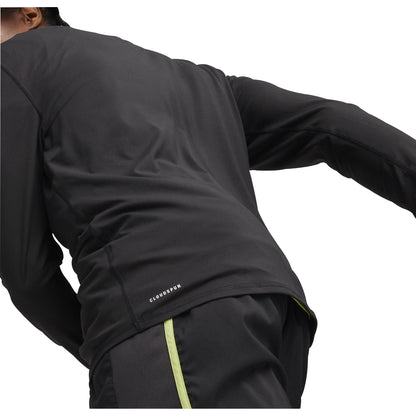 Puma Run Cloudspun Half Zip Long Sleeve Mens Running Top - Black
