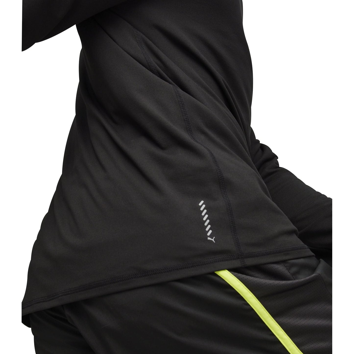 Puma Run Cloudspun Half Zip Long Sleeve Mens Running Top - Black