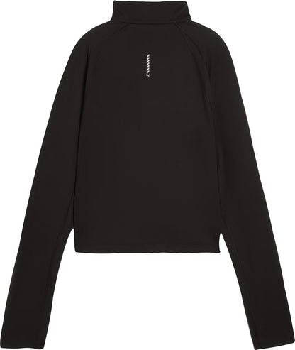 Puma Run Cloudspun Half Zip Long Sleeve Womens Running Top - Black