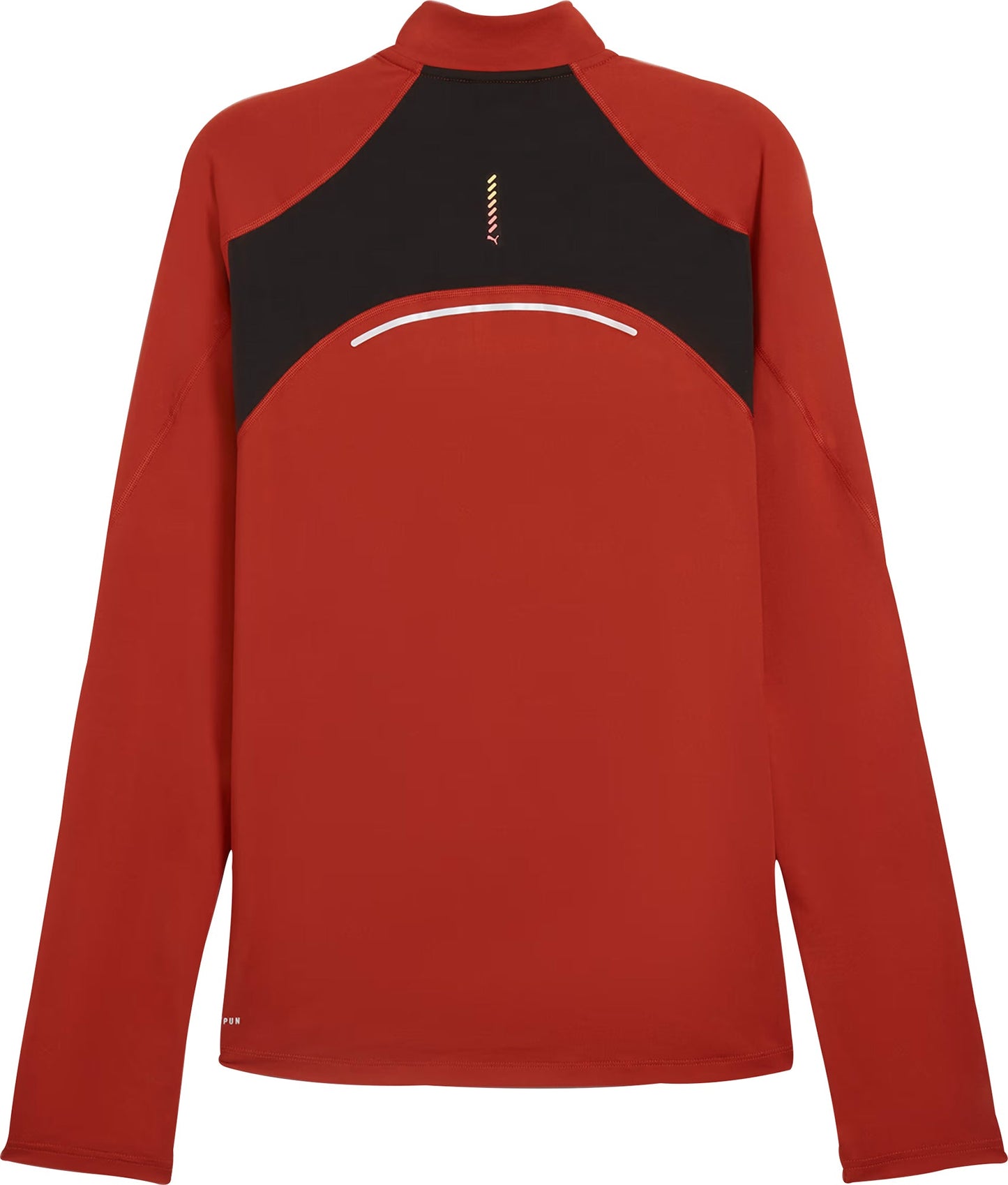 Puma Run Cloudspun Half Zip Long Sleeve Mens Running Top - Red