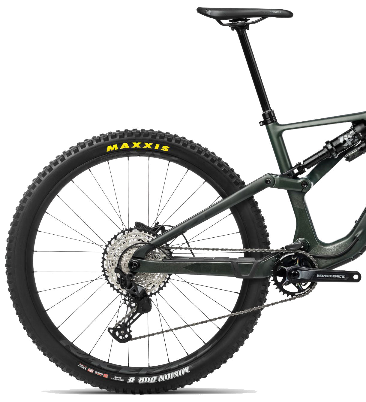 Orbea Rallon M20 Carbon Mountain Bike 2024 - Forest Green Carbon View