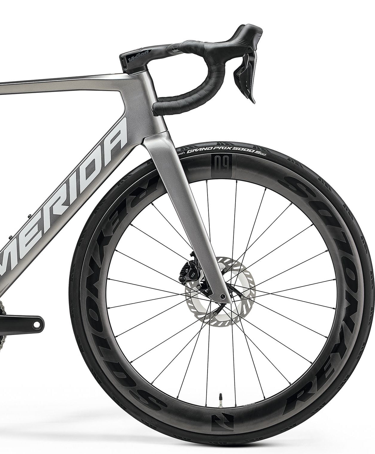 Merida Reacto 8000 Carbon Road Bike 2025 - Gunmetal Grey