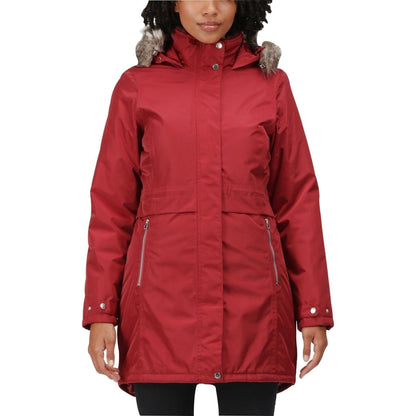 Regatta Lexis Waterproof Insulated Womens Parka Jacket - Red