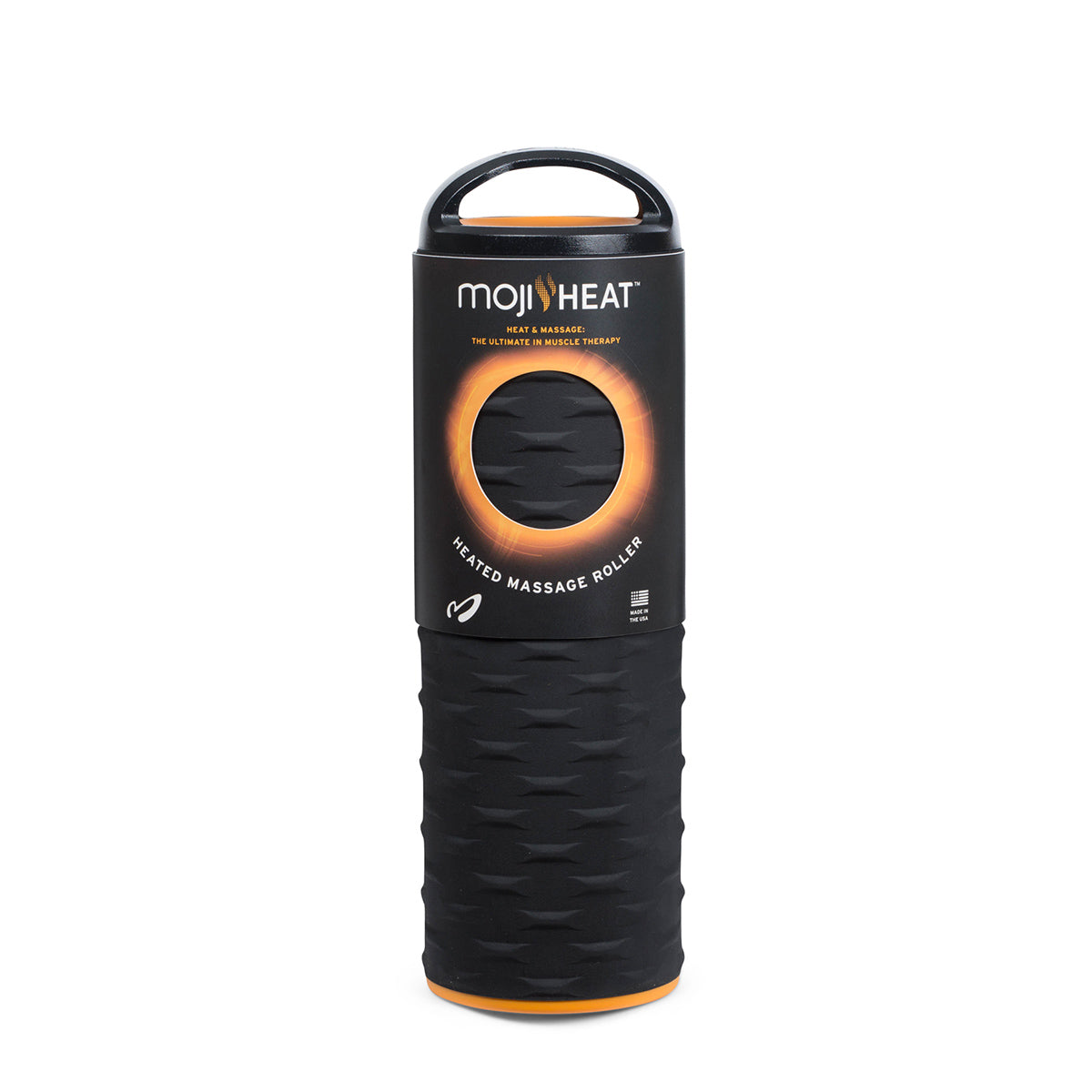Moji Heat Massage Roller — Black — Size One Size — Top View