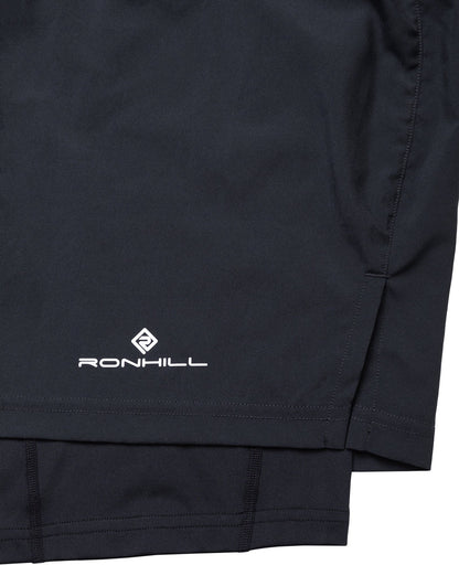 Ronhill Core Twin 2 in 1 Mens Running Shorts - Black