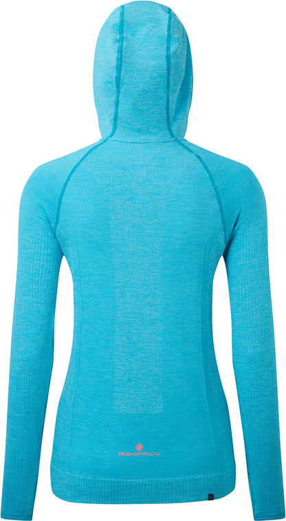 Ronhill Life Seamless Womens Running Hoody - Blue