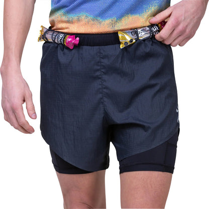 Ronhill Tech Race Twin 2 in 1 Mens Running Shorts - Black