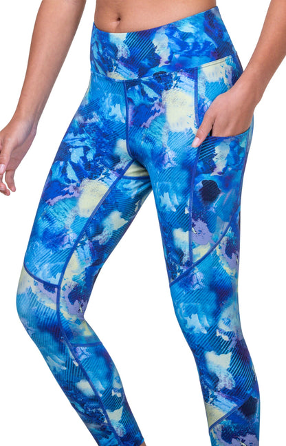 Ronhill Tech Womens 7/8 Running Tights - Blue