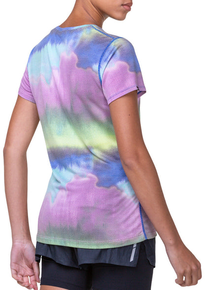 Ronhill Tech Golden Hour Short Sleeve Womens Running Top - Multi