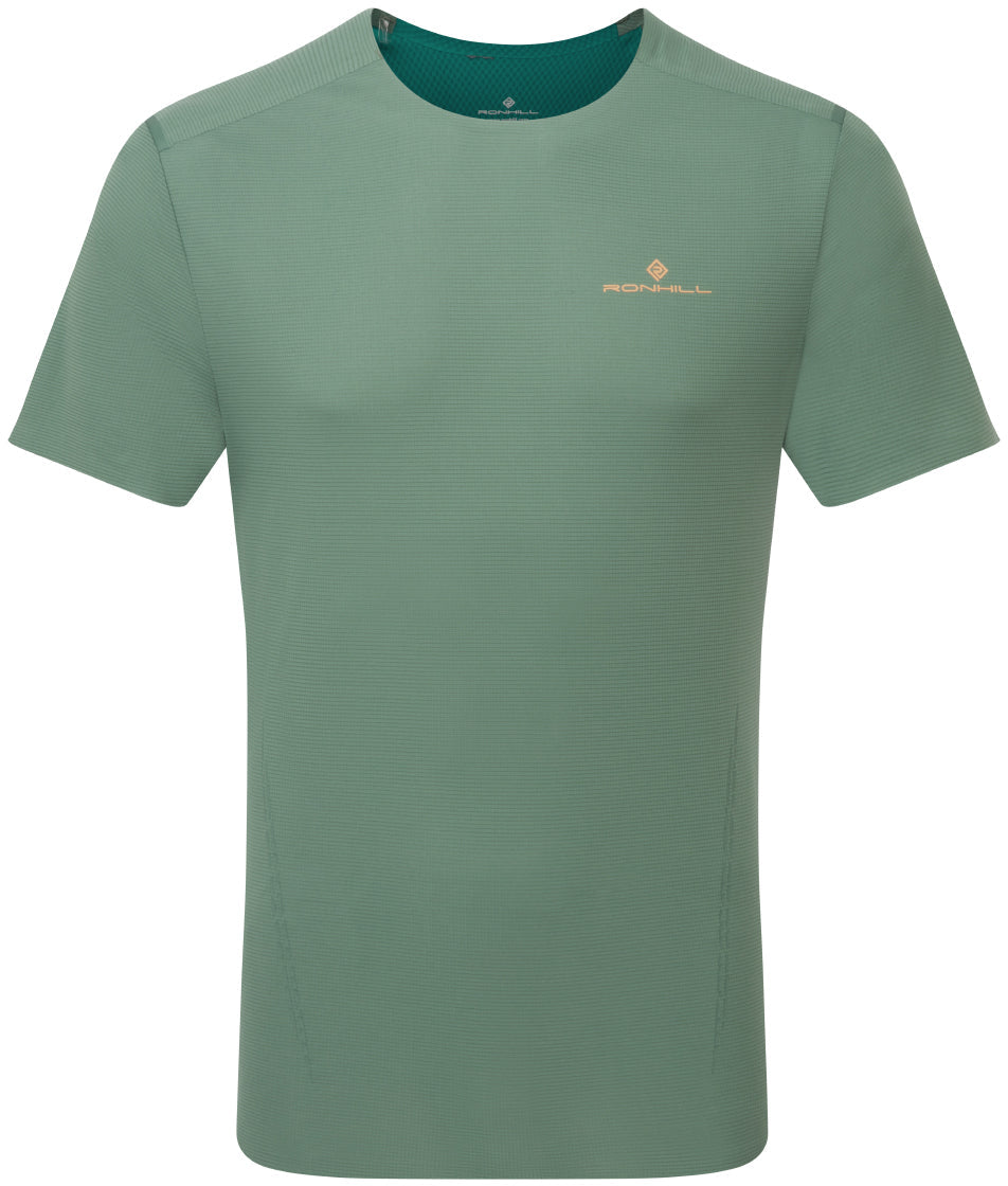 Ronhill Tech Race Short Sleeve Mens Running Top - Green