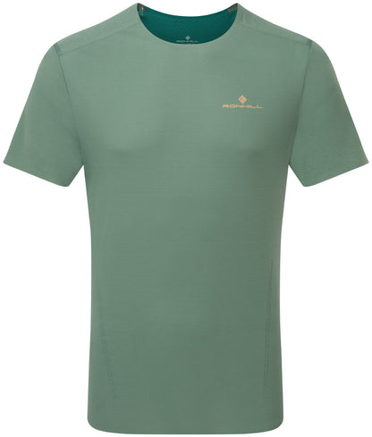 Ronhill Tech Race Short Sleeve Mens Running Top - Green