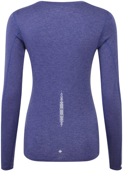 Ronhill Tech Reflect Long Sleeve Womens Running Top - Blue