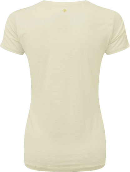 Ronhill Tech Short Sleeve Womens Running Top - Cream