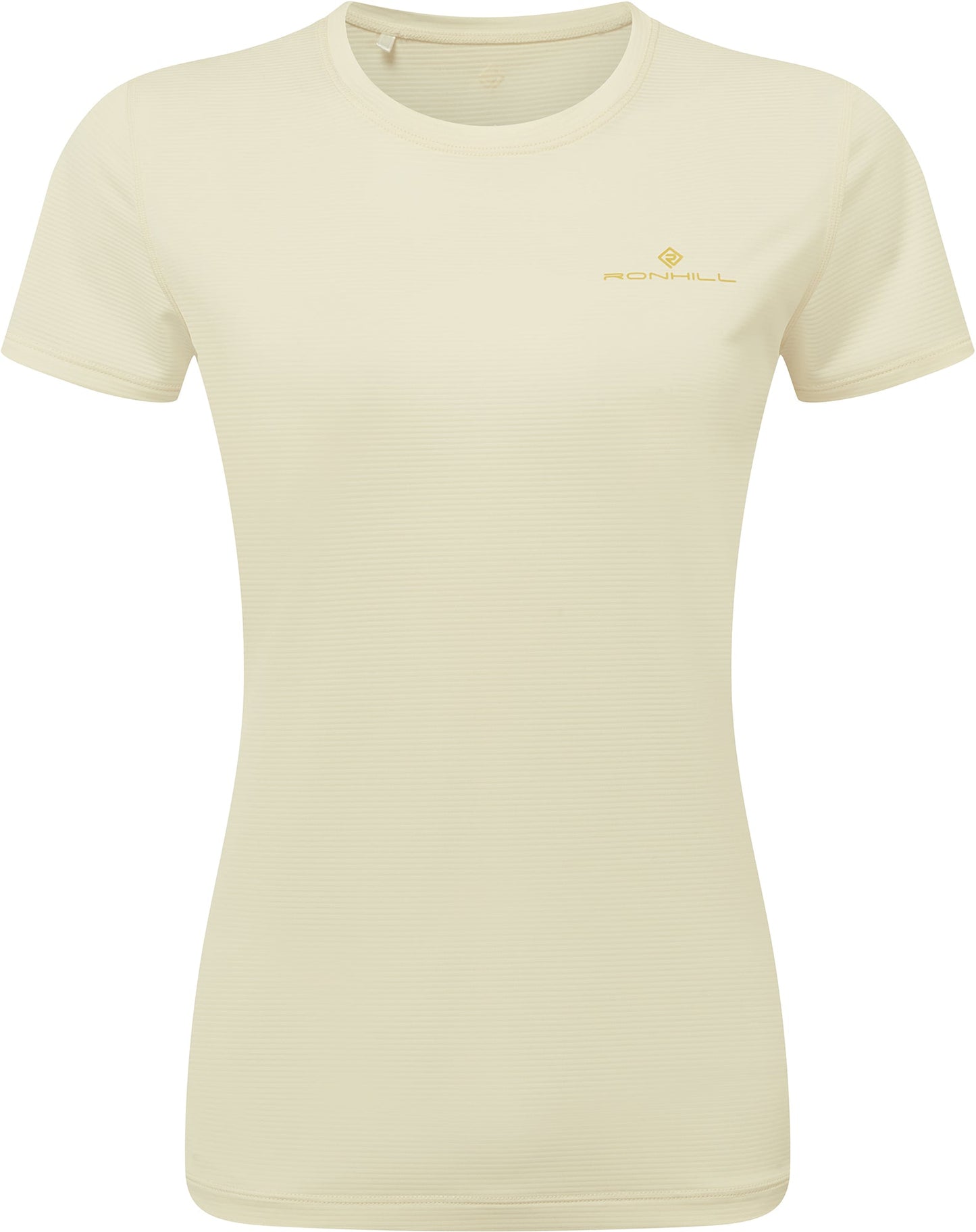 Ronhill Tech Short Sleeve Womens Running Top - Cream