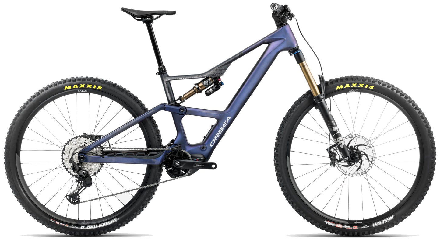 Orbea Rise LT M10 Carbon Electric Full Suspension Mountain Bike 2025 - Tanzanite Carbon View