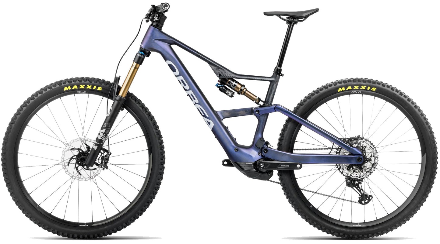 Orbea Rise LT M10 Carbon Electric Full Suspension Mountain Bike 2025 - Tanzanite Carbon View
