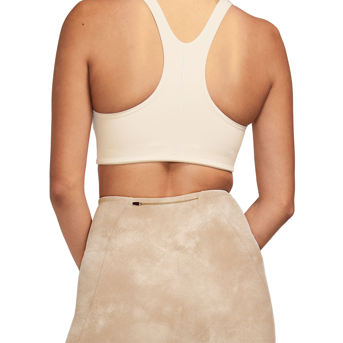 Alwrld ALRN Crop Bra — White Sand — Size XSmall — Side View