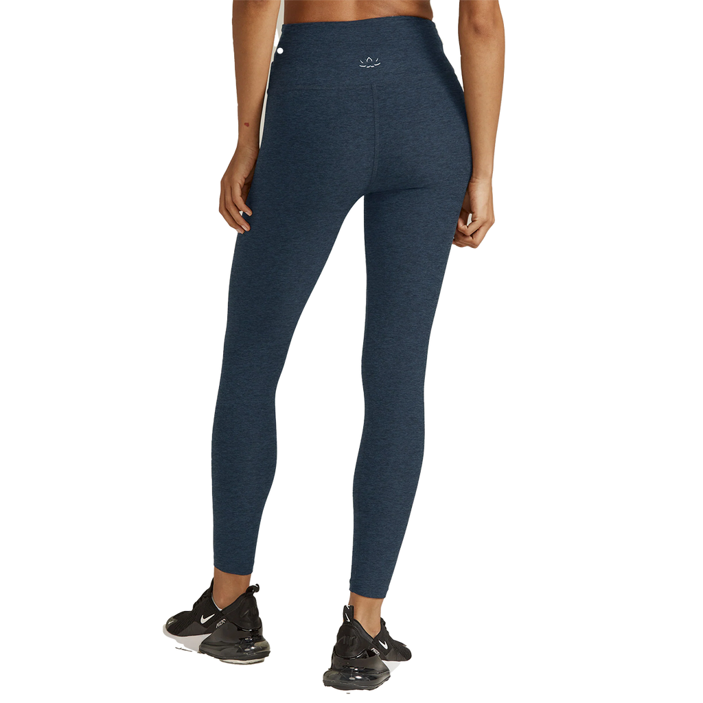 Beyond Yoga Spacedye At Your Leisure HW Midi Legging — Nocturnal Navy — Size XSmall — Back View